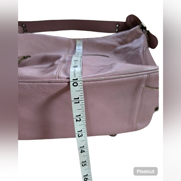 TOK Made in Italy soft pebbled leather should strap medium size soft pink purple - Picture 7 of 12
